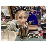 Designer eye ware &vtg mannequin head