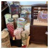Rugs & sewing cabinet