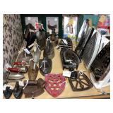 Antique clothes irons 