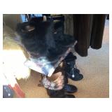 Real fur winter boots