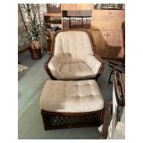 2 Ratten Chairs and Ottoman