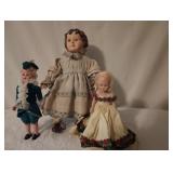 $40 1 Lot Of  (3) VTG Dolls