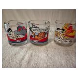 1 Lot Of (16 ) McDonalds Garfield & Odie Glass Coffee Cup Mug Jim Davis  NEW