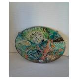 $20Amia Stained Glass Koi Fish Window Panel Suncatcher medium  Hand Painted