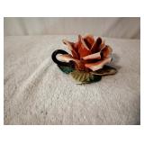 $40Antique Capodimonte Marked Porcelain Flower 