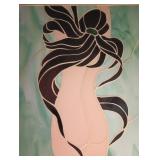 $50 Artist Signed 2007 Hand Crafted Art Tile Large Woman Figure