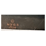 small nicks the frame is held in place by small nails cosmetically  in good condition please see all