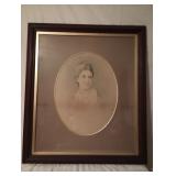 $50 Vintage Portrait Of An Elderly Woman Dated 1816 Sign