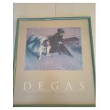 $400 Degas Waiting  Pastel On Paper Framed Egar Degas French 1834-1717 Signed in Pen