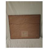 22" L x 18" D x " H Signature in lower left conner.