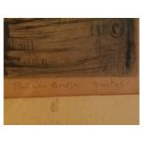 Pre Owned shows  little age ware, small nicks on the wood front and back with small tear on the back