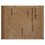  paper ,and stain in lower right conner on the back paper. Cosmetically in good condition please see