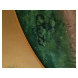 25" L x 21" D x " H signature in lower right .