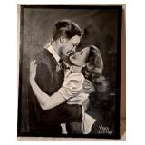 $10Vintage Art Print On Canvas Vera Lawson