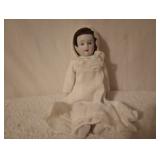 $10Vintage Min  white porcelain doll 3.5 dolls  white dress