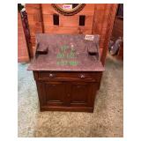 Marble top dry vanity