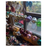 Many vintage ornaments