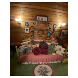 Brass trundle daybed