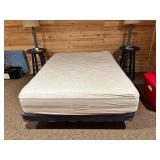 Queen frame, boxspring & mattress