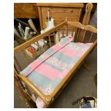 Vintage wooden cradle