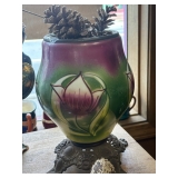 vintage glass lamp base