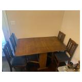 Antique double drop leaf  and for chairs