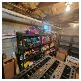 many shelves of TOYS