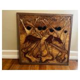 African Mosiacs from Uganda - made from banana bark and fiber 