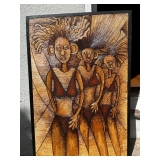African Mosiacs from Uganda - made from banana bark and fiber 