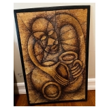 African Mosiacs from Uganda - made from banana bark and fiber 