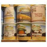 Cans of long-term Food Storage (specific variety available will vary)