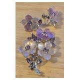 Vintage Lisner Pin & Earring Set