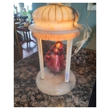 Antique alabaster art deco lamp