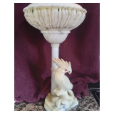 Alabaster parrot lamp