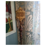 Antique fireplace lamp