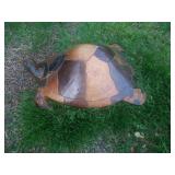 Huge carved wood turtle