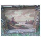 Victorian antique oil on canvas
