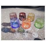 Vintage bohemian stemware