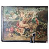 Large Antique Oil Painting