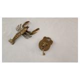 Brass Lobster and Lock