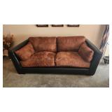 Faux Leather Sofa