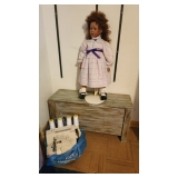 Sewing Machine, Doll, and Storage