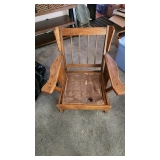Solid Wood Lounge Chair