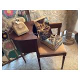 Vtg telephone table/seat