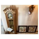 Grandfather & cuckoo clock 