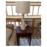 Vtg table & lamp