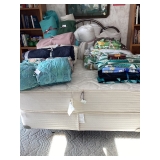 Q- mattress set and linens