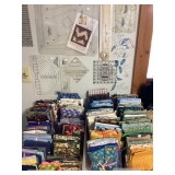 Fabrics and sewing rulers