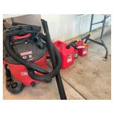 Shop Vac and Gas Cans