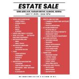 Sugar Grove Estate Sale